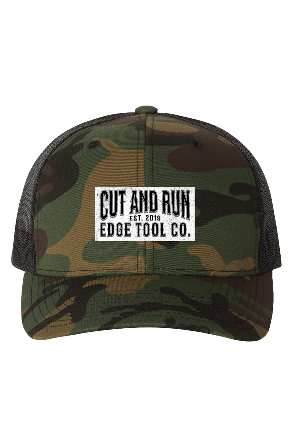 Green Camo/ Black Trucker-Cap